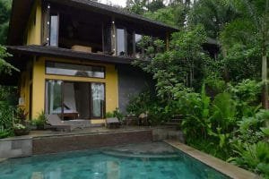 Pool Area at Villa Umah Shanti - A Spacious 3 Bedroom Private Villa with Panoramic Mountain Views