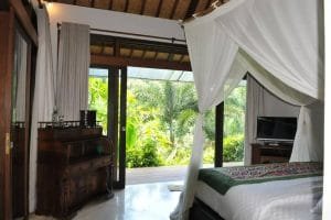 Bedroom at Villa Umah Shanti - A Spacious 3 Bedroom Private Villa with Panoramic Mountain Views
