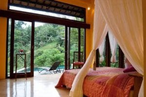 Bedroom at Villa Umah Shanti - A Spacious 3 Bedroom Private Villa with Panoramic Mountain Views