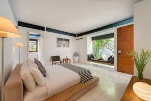 Bedroom at Villa Kavya - 4 Bedroom Villa with Expansive Lawn in Canggu