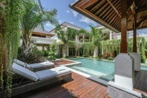 Pool Area at Villa Reilo - 5 Bedroom Modern Villa Near Berawa Beach