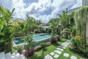 Pool Area at Villa Reilo - 5 Bedroom Modern Villa Near Berawa Beach