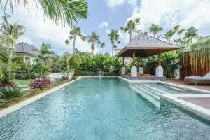 Pool Area at Villa Reilo - 5 Bedroom Modern Villa Near Berawa Beach