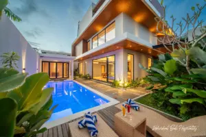Casa Verano - A Modern 4-Bedroom Villa with Rooftop Entertainment Space in Jimbaran